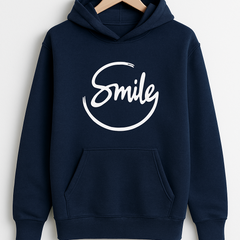 Navy Blue Smile Hoodie
