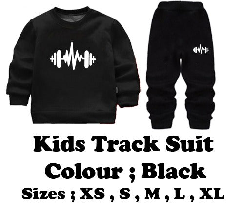 Black Batman Printed Fleece Winter Kids Tracksuit for boys and girls