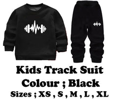 Black Batman Printed Fleece Winter Kids Tracksuit for boys and girls