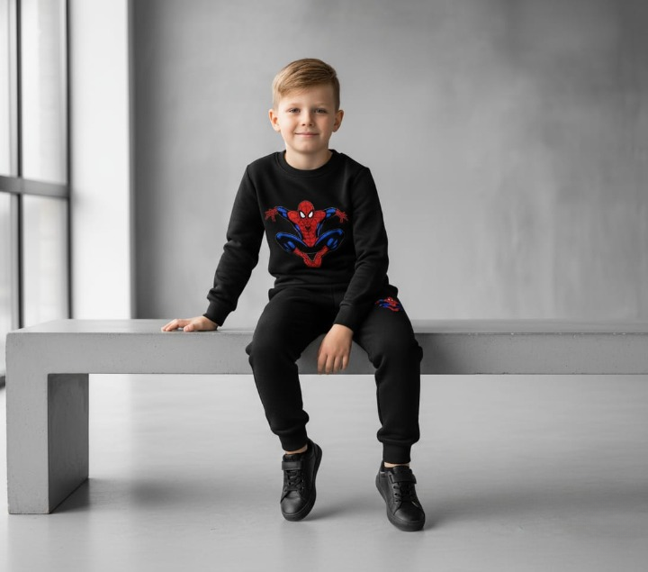 Winter Fleece Sweatshirt & Trouser Outfit for Boys & Girls