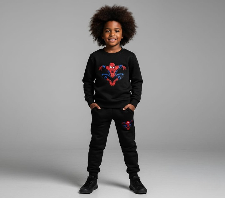 Winter Fleece Sweatshirt & Trouser Outfit for Boys & Girls